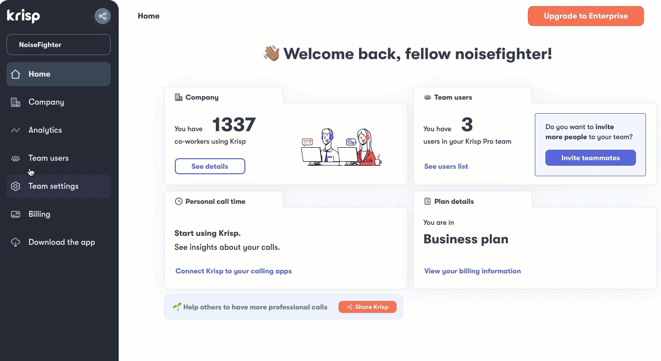 Remove users from your Krisp team Krisp Help