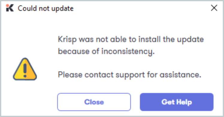 Krisp installation or update problems on Windows – Krisp Help