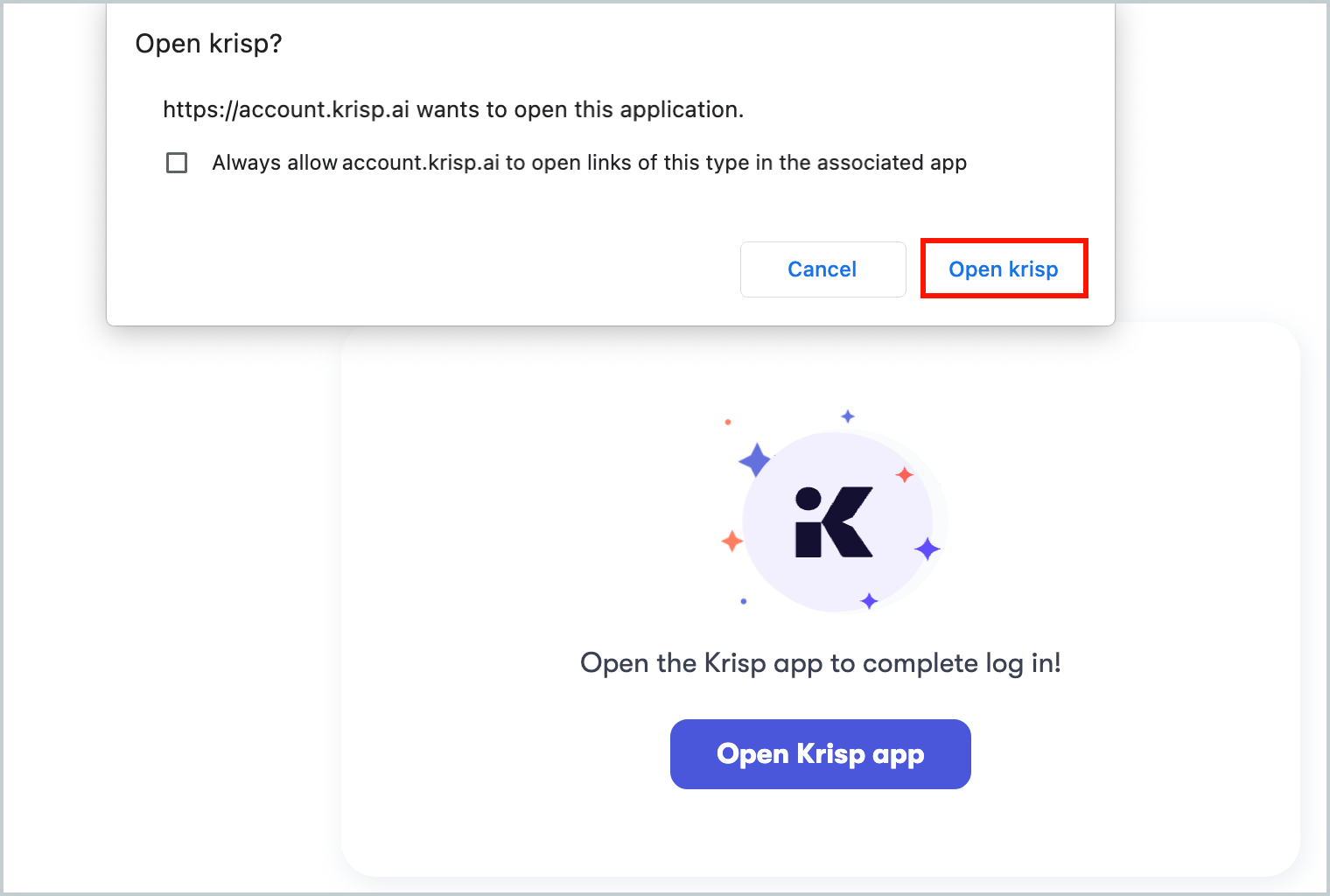 Sign in to Krisp app – Krisp Help